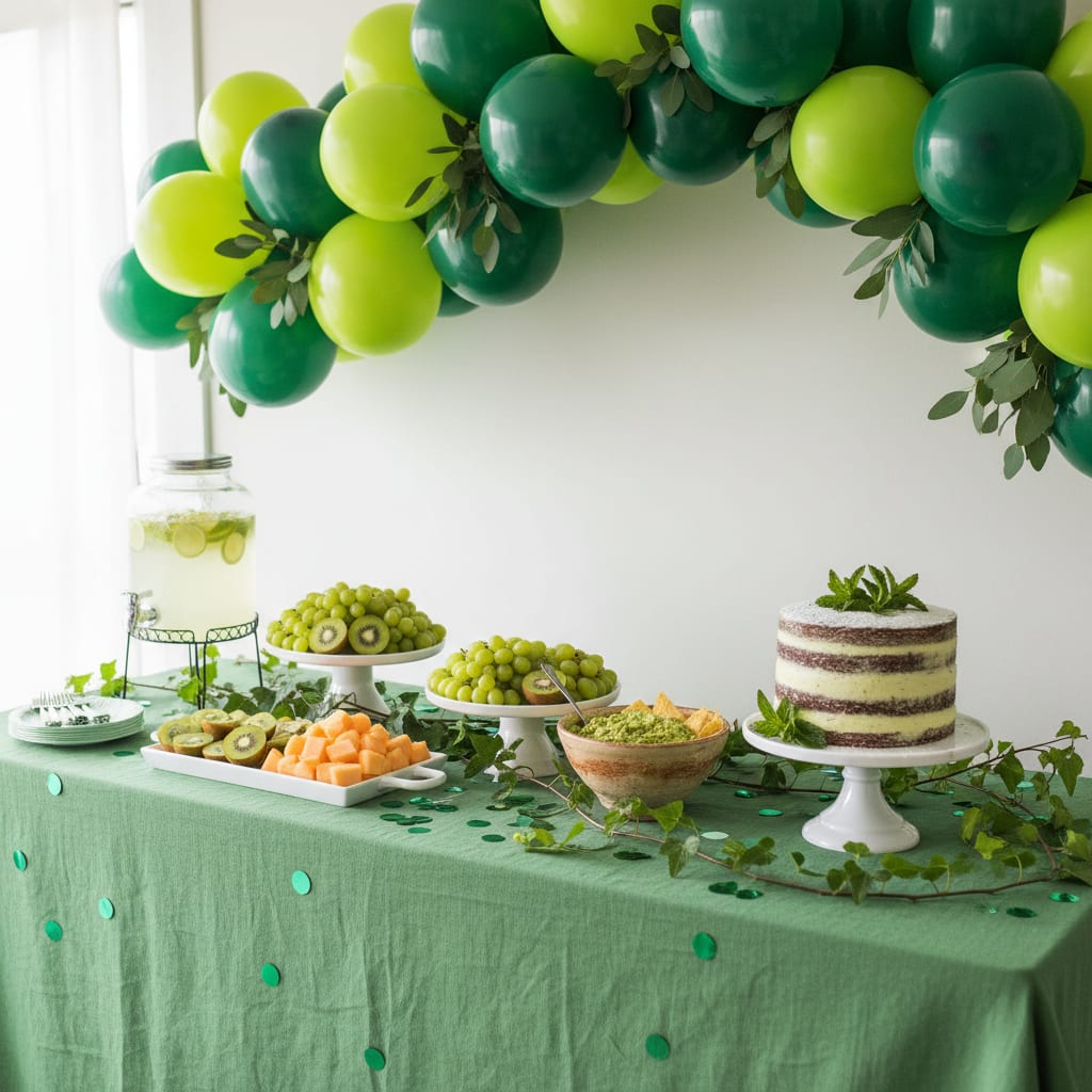 Green Color Party Ideas From Lime to Forest