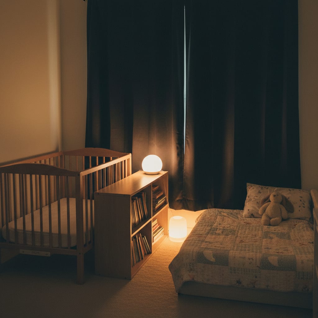Room Sharing Bedtime: Big Kid and Newborn in One Room